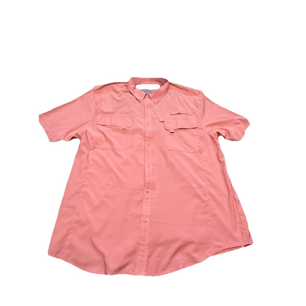STILLWATER SUPPLY CO Men's Short Sleeve Button Up Vented Fishing Shirt 2XL